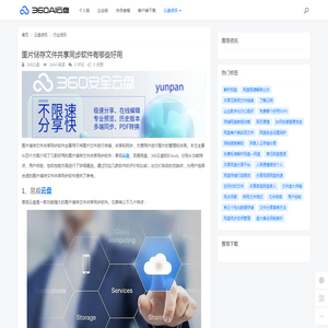 图片储存文件共享同步软件有哪些好用 - 360AI云盘